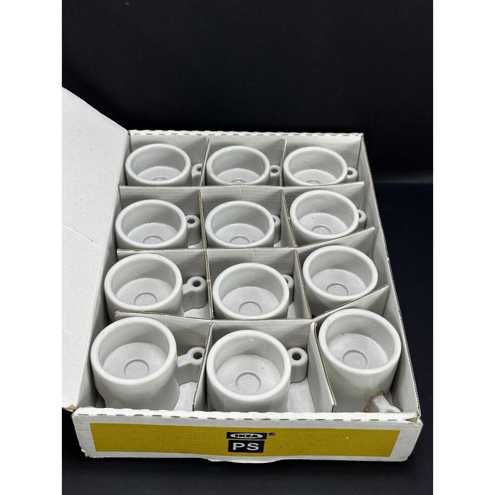 Vintage 1990s IKEA Värmeljushållare Interlocking Ceramic Candle Holders In Box